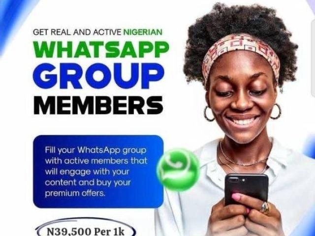 Active Nigerian WhatsApp, Telegram Group Members (100% Verified)