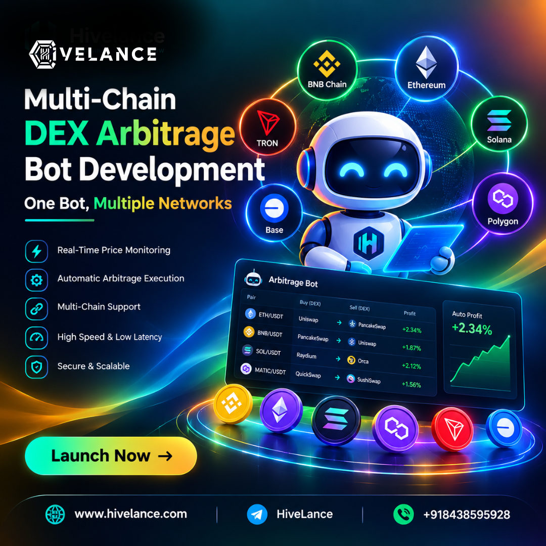 Multi-Chain DEX Arbitrage Bot Development – One Bot, Multiple Networks